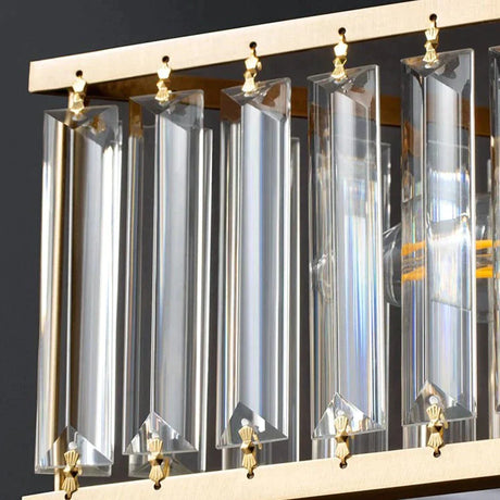 Nordic All-Copper Crystal Bedroom Study Room Lamp Ceiling