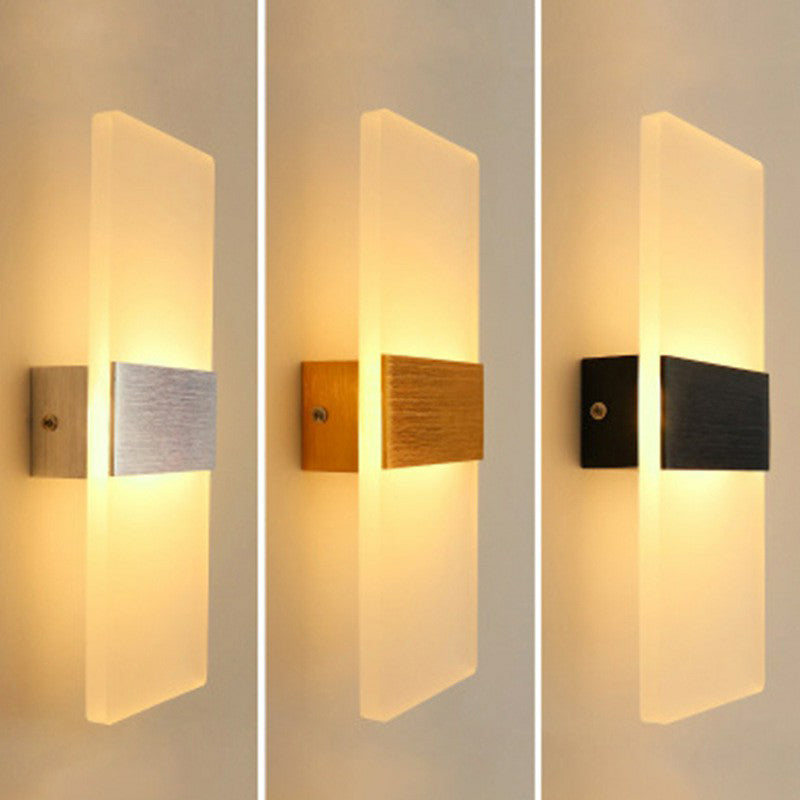 Led Wall Sconce Light With Acrylic Simplicity For Corridors