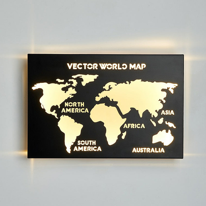 Minimalist Led Wall Sconce Light For Shaded Living Room - Mounted Acrylic Lighting Black / B