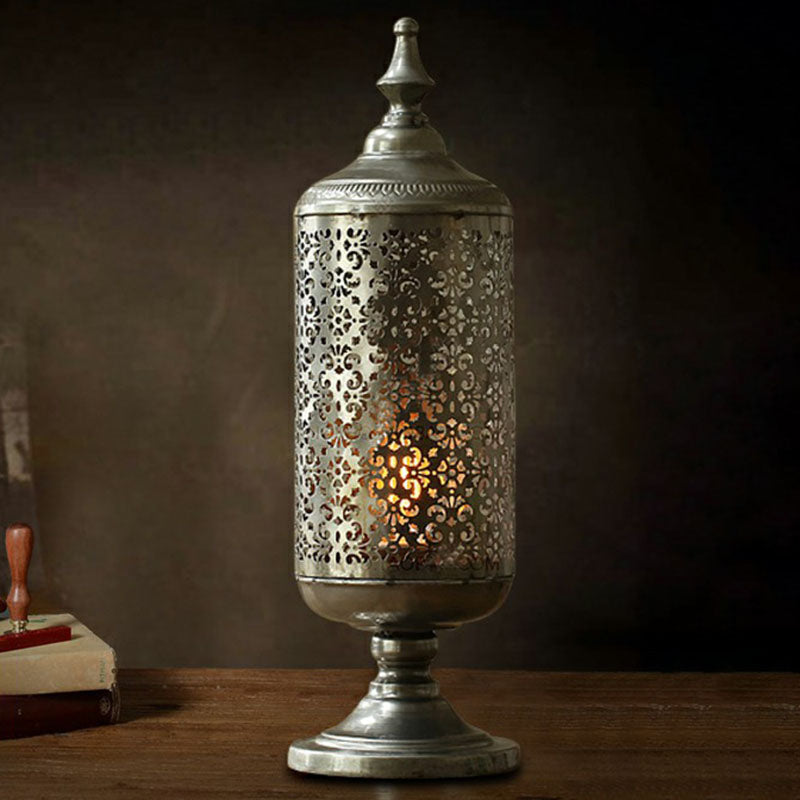 Rustic Iron Nightstand Lighting In Bronze For Living Room / A
