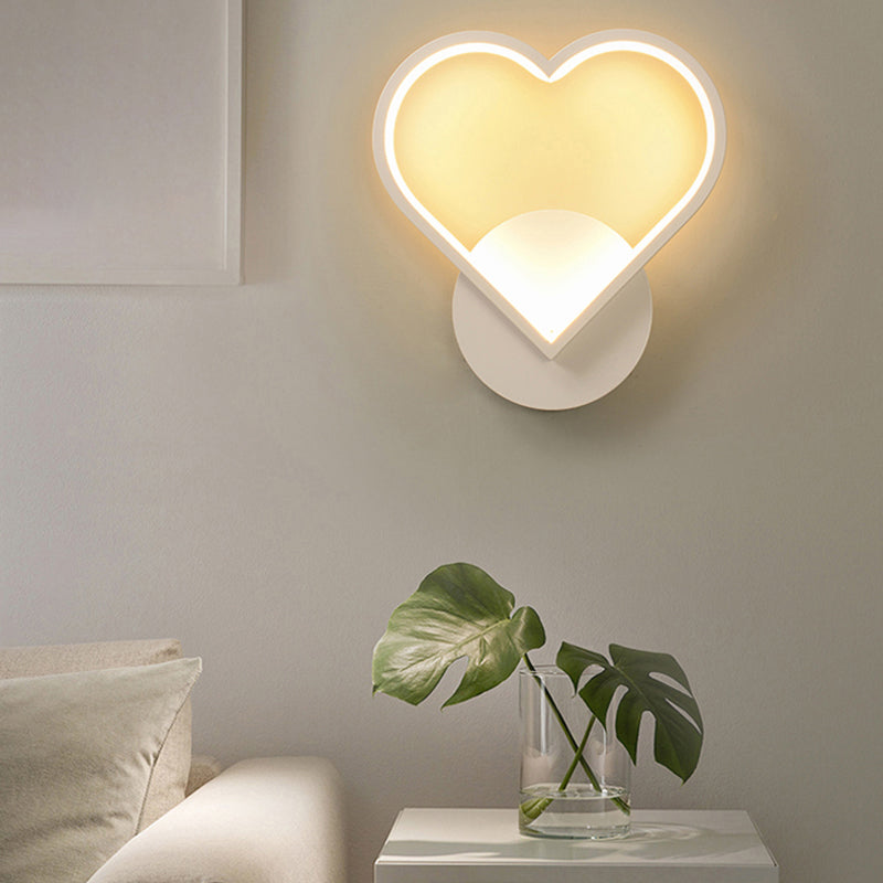 White Shaded Led Wall Light For Living Room - Simplicity Meets Acrylic Mount Lighting