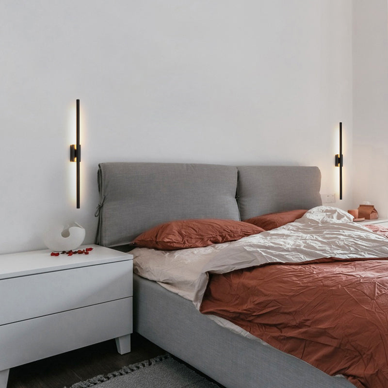 Modern Led Wall Mount Light - Linear Shape Acrylic Design For Living Room