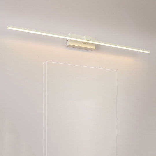 Modern Linear Led Wall Sconce For Minimalist Bathroom Vanity Lighting