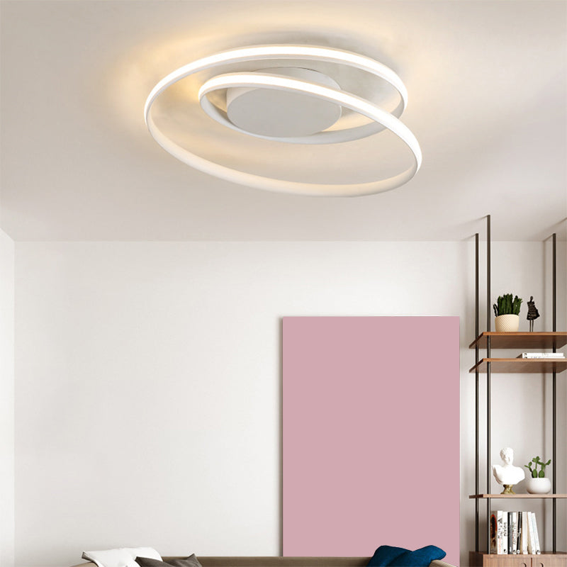 Minimalist Aluminum Led Ceiling Light With Seamless Curve Mounting