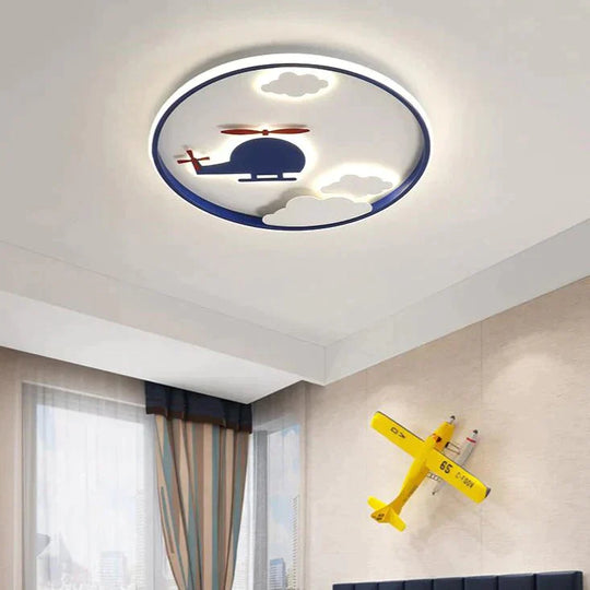 Creative Cloud Plane Bedroom Ceiling Lamp