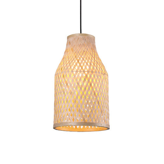 Bamboo Pendant Ceiling Light For Minimalist Restaurants