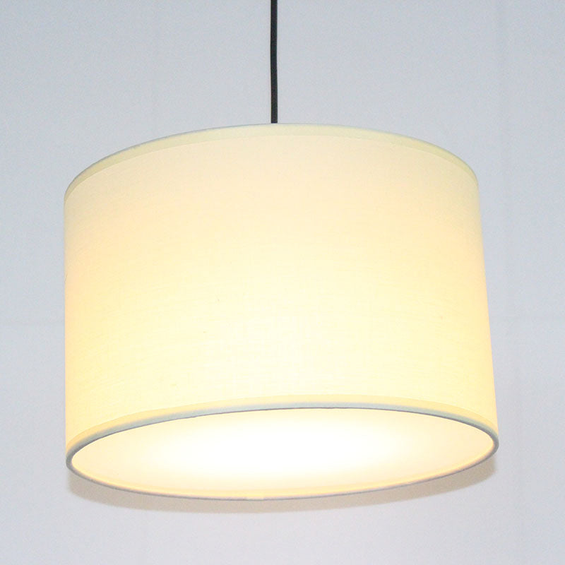 Minimalist Drum Suspension Single-Bulb Pendant Light Fixture Perfect For Restaurants Yellow / 16