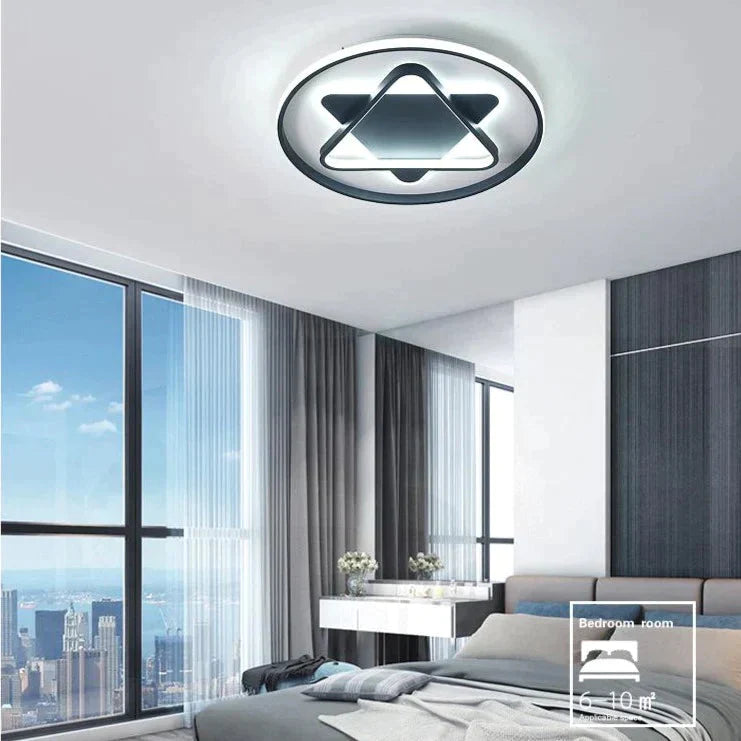 Nordic Minimalist Five-Pointed Star Light Bedroom Ceiling Lamp
