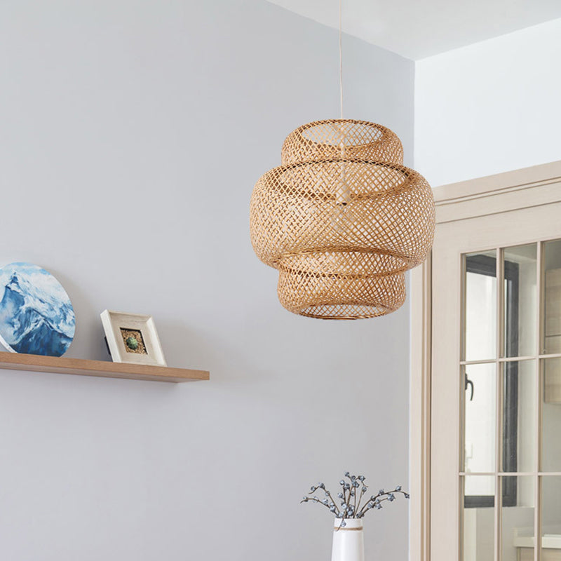 Bamboo Lantern Suspension Pendant Light - Simplicity At Its Best!