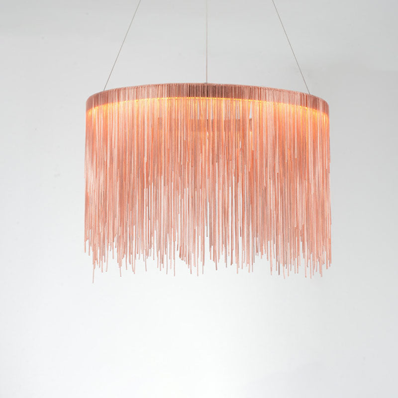 Postmodern Style Metal Fringe Pendant Light Fixture - Perfect for Living Room