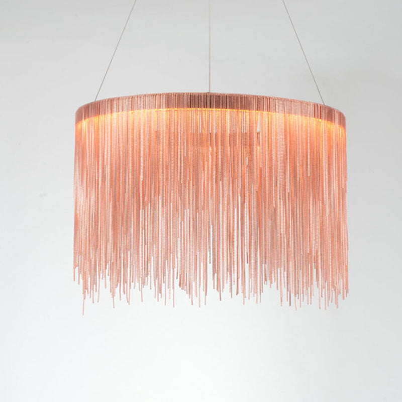 Postmodern Style Metal Fringe Pendant Light Fixture - Perfect for Living Room