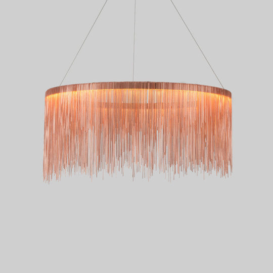 Postmodern Style Metal Fringe Pendant Light Fixture - Perfect for Living Room