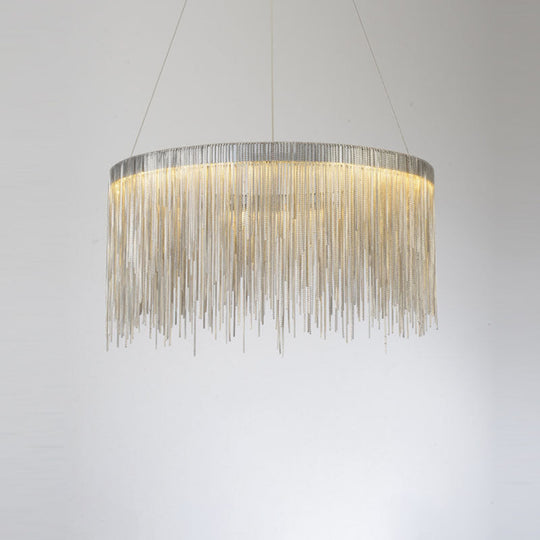 Postmodern Style Metal Fringe Pendant Light Fixture - Perfect for Living Room