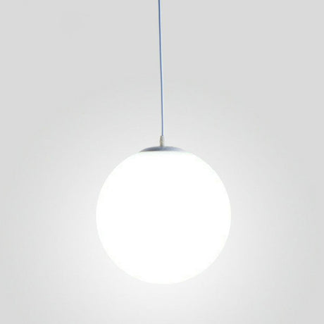Minimalist Single Restaurant Ceiling Lamp With Opal Glass Shade