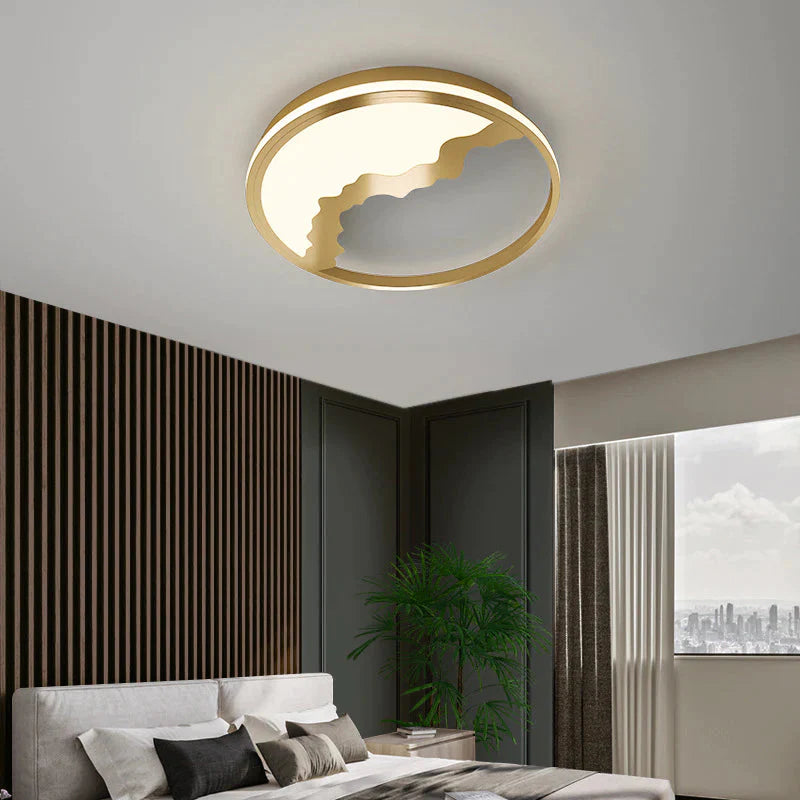 Nordic Light Luxury Room All Copper Ceiling Led Lights