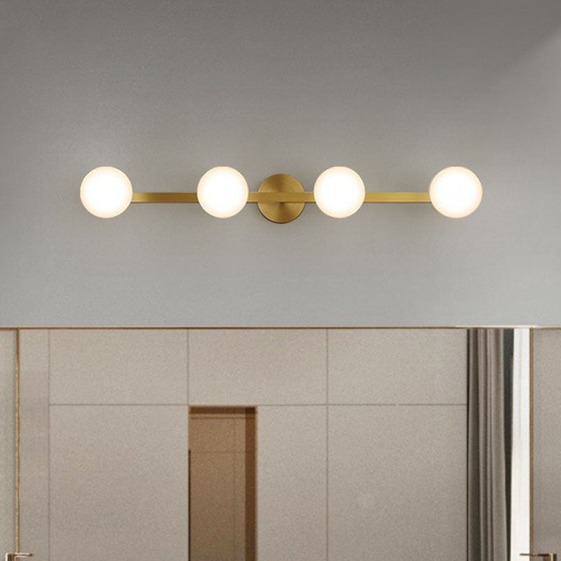 Postmodern Gold Glass Modo Vanity Wall Mount Lamp - Perfect For Bathrooms