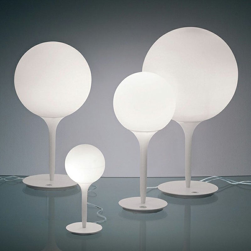 Nordic Frosted Glass Balloon Night Lamp - Single Study Table Light In White