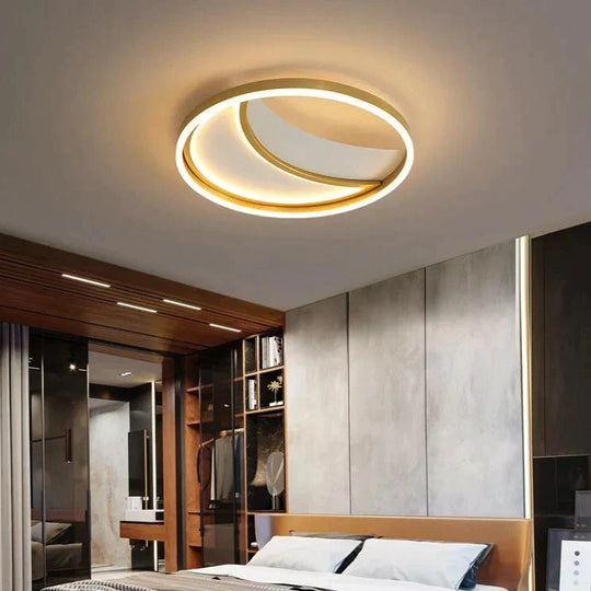 Simple Fashion Moon Room Ceiling Lamp 40Cm / White Light