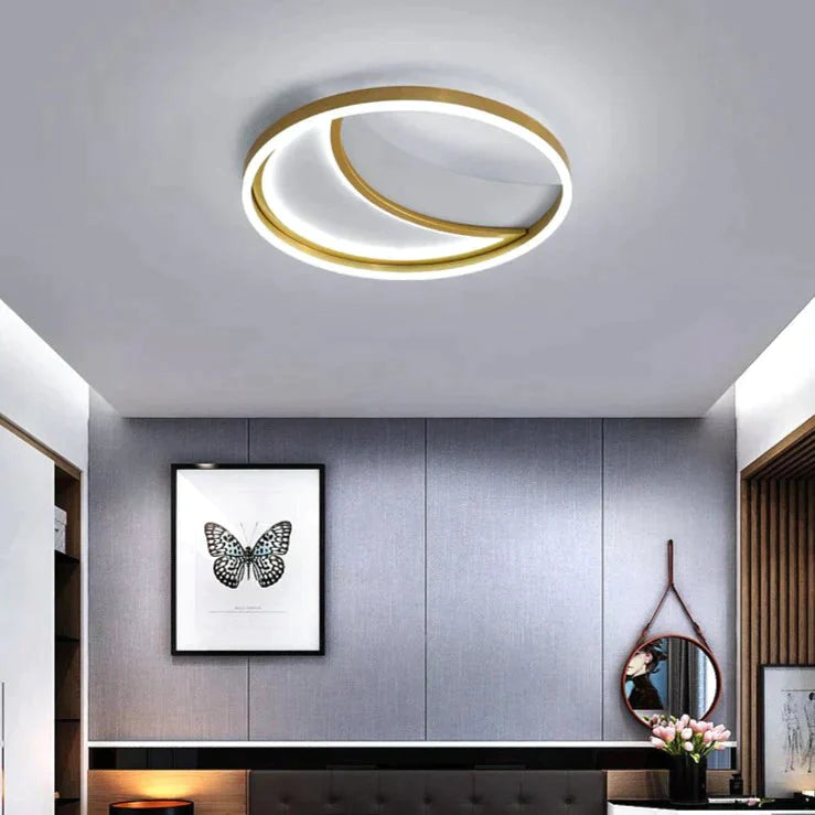 Simple Fashion Moon Room Ceiling Lamp 50Cm / White Light