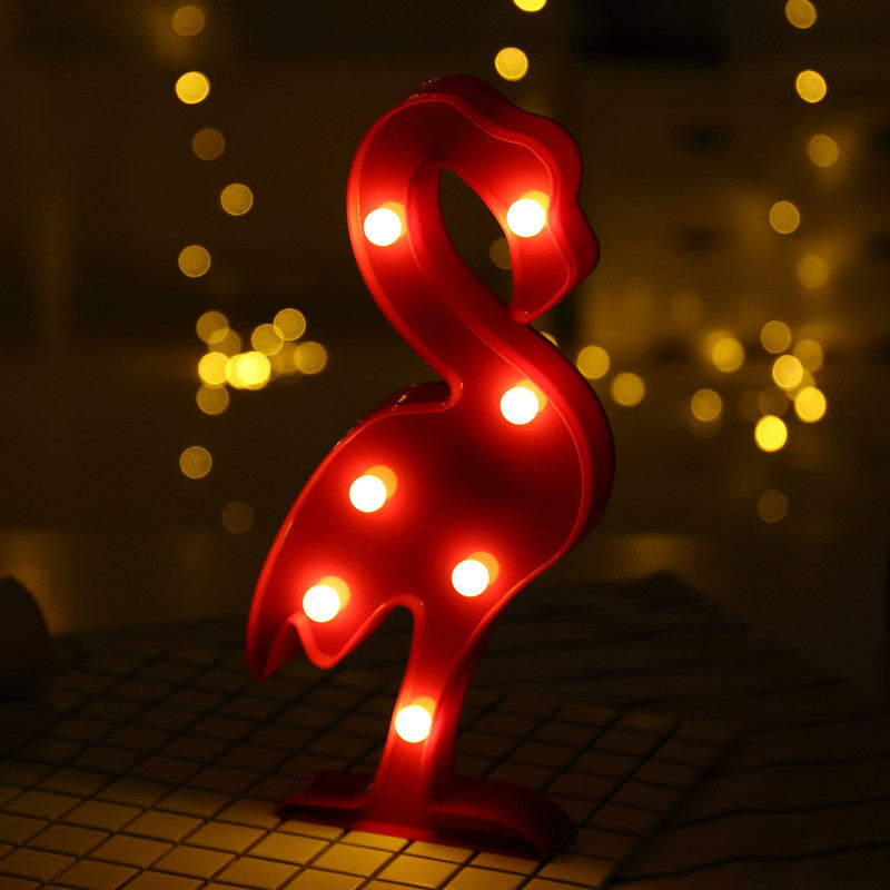 Mini Led Cartoon Nightlight For Kids Rooms - Battery Operated Table Lamp Red /