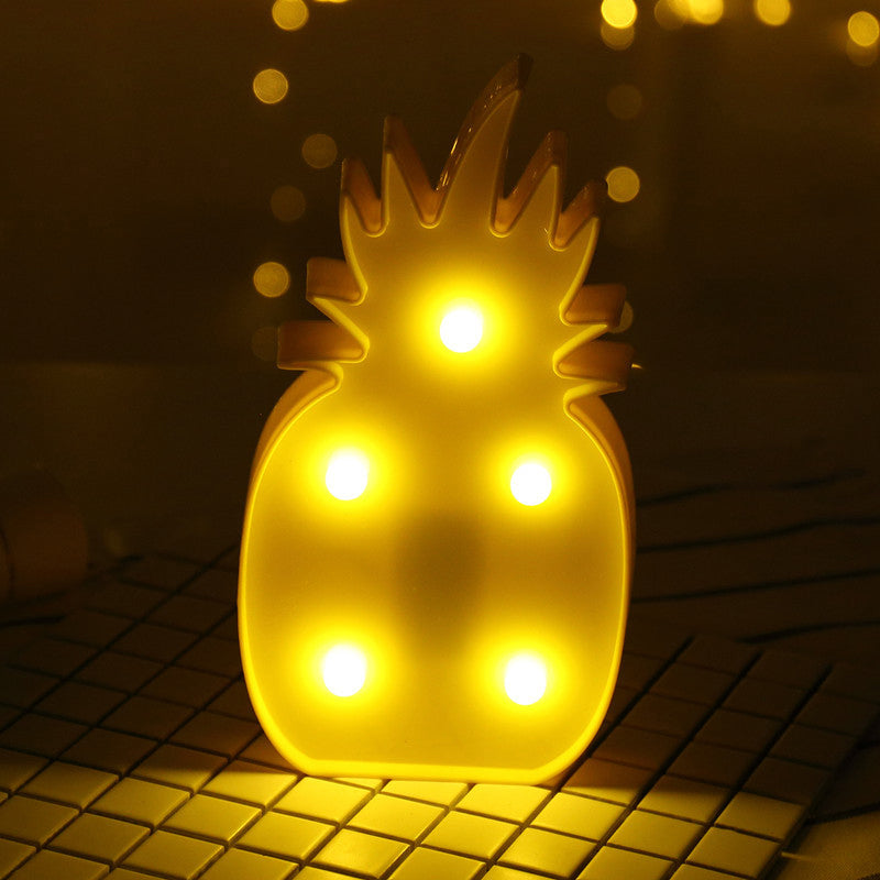 Mini Led Cartoon Nightlight For Kids Rooms - Battery Operated Table Lamp Yellow /