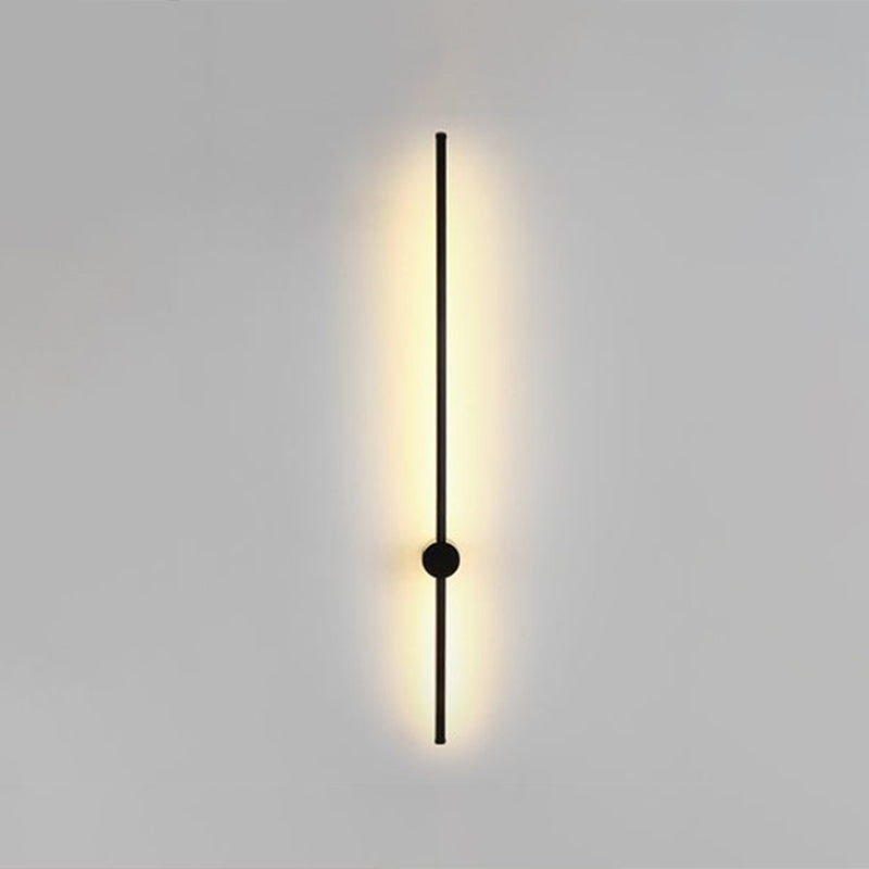 Swivel Stick Wall Sconce - Minimalist Metal Bedside Led Light