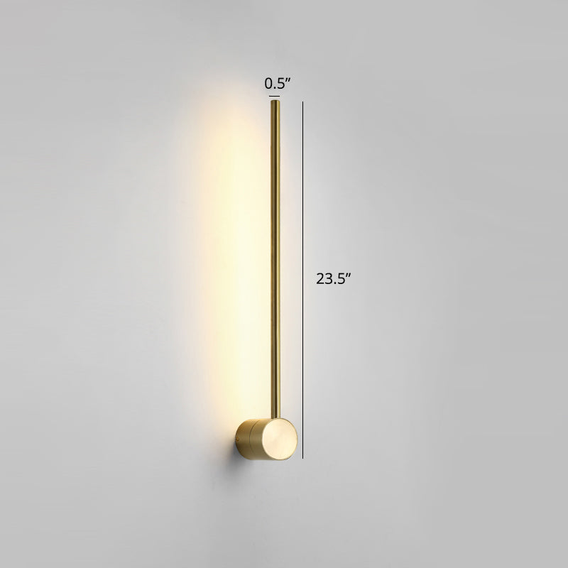 Swivel Stick Wall Sconce - Minimalist Metal Bedside Led Light Gold / 23.5 Warm