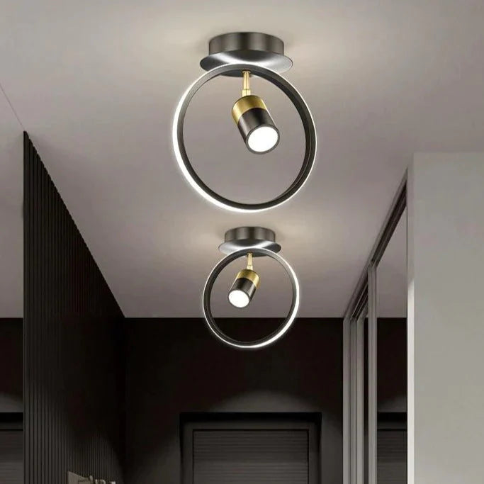 Luxury Creative Black Aisle Balcony Ceiling Lamp