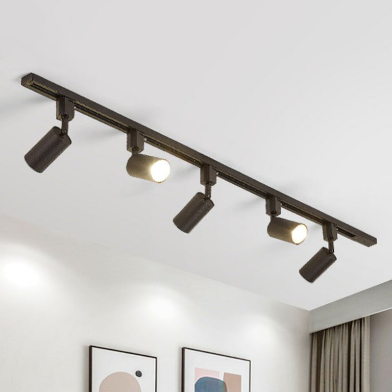 Nordic Style Tubular Led Track Lamp - Modern Metallic Living Room Spotlight