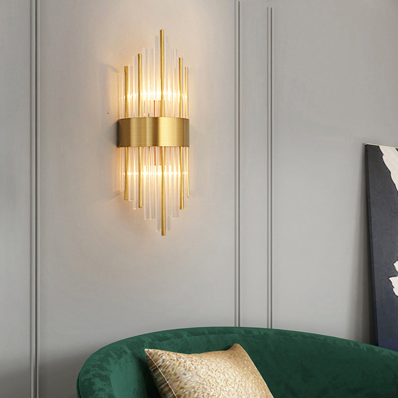 K9 Crystal Wall Sconce Postmodern 2-Light For Living Room