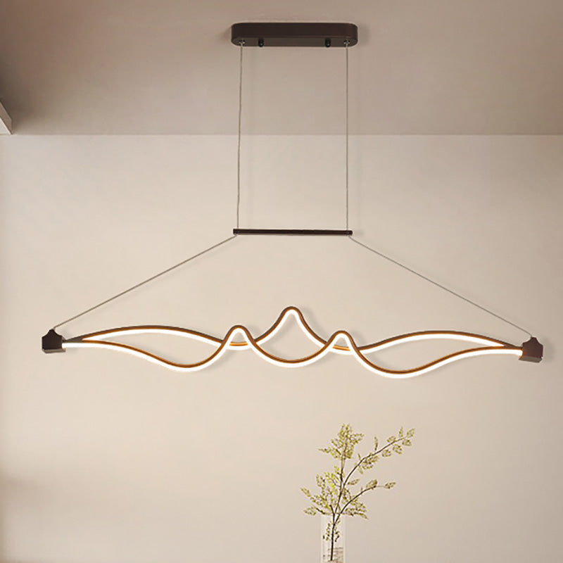 Modernist Led Acrylic Pendant Chandelier - Spiral Design White/Warm/Natural Light Ideal For Dining