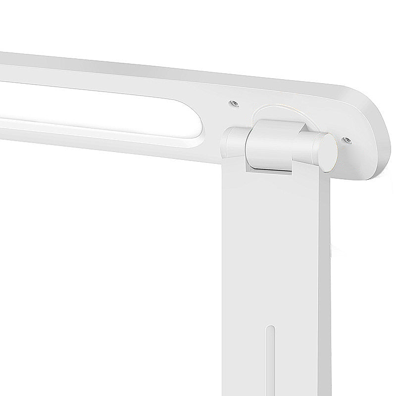 White Rotatable Led Desk Lamp - Simple Style For Bedside Reading