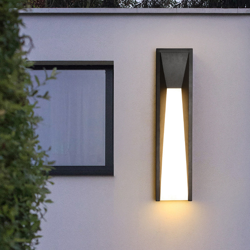 Minimalist Rectangular Acrylic Led Wall Light For Courtyard