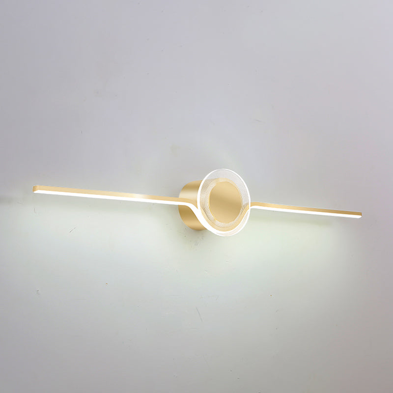 Minimalist Led Vanity Wall Lamp For Modern Bathrooms Gold / 23.5 White