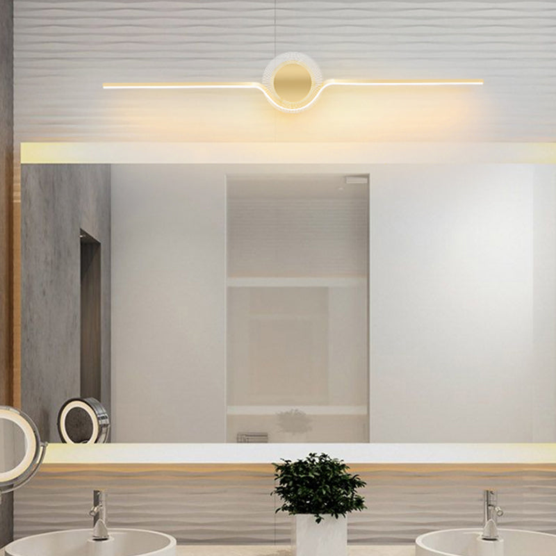 Minimalist Led Vanity Wall Lamp For Modern Bathrooms Gold / 23.5 Warm