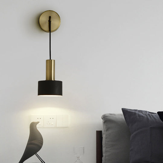 Modern Small Wall Mounted Metallic Bedside Reading Light