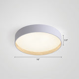 Nordic Led Ceiling Flush Mount Lamp With Acrylic Diffuser For Kitchen White / 16