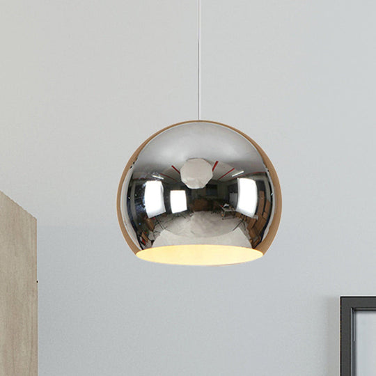 I suggest the following improved product title: "Nordic Iron Globe Pendant Light - 1 Light Chrome/Rose Gold Ceiling Fixture