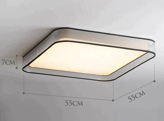 Creative Personality Nordic Lamp Modern Led Ceiling Square 40W / With Tricolor Light