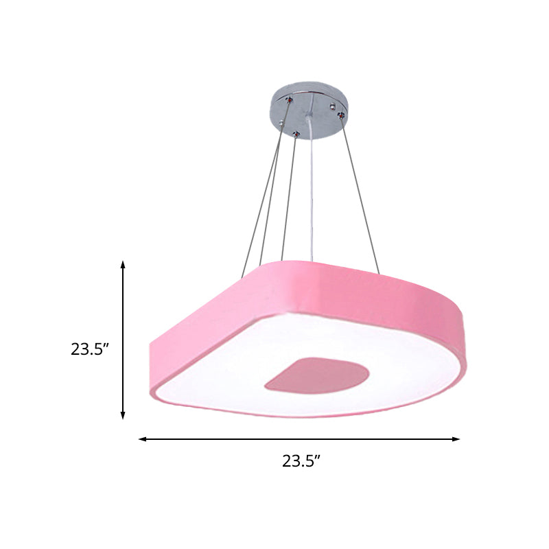 Adorable Baby Bedroom Pendant Light - Lovely Letter Acrylic Led Suspension