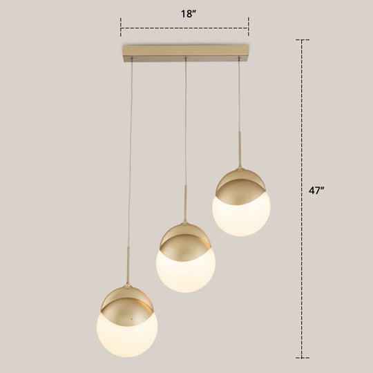 Gold Finish LED Disc Pendant Light - Postmodern Acrylic Cluster Design for Restaurants