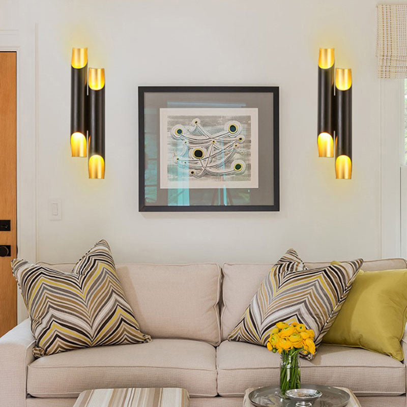 Modern Tubular Aluminum Wall Sconce For Living Room Lighting
