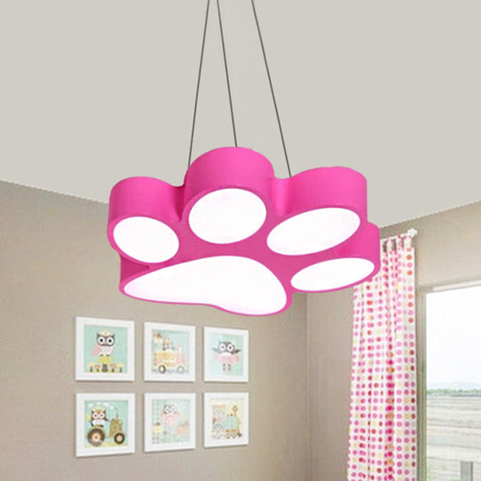 Cartoon LED Hanging Lamp - Doggy Paw Bathroom Pendant Light