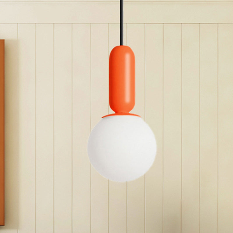 Nordic Bare Bulb Pendant Light For Study Room/Bedroom - Stylish 1 Head Hanging Lamp