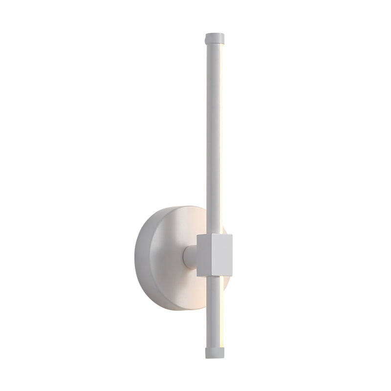 Metallic Led Stick Wall Sconce - Minimalist Bedside Lighting Solution