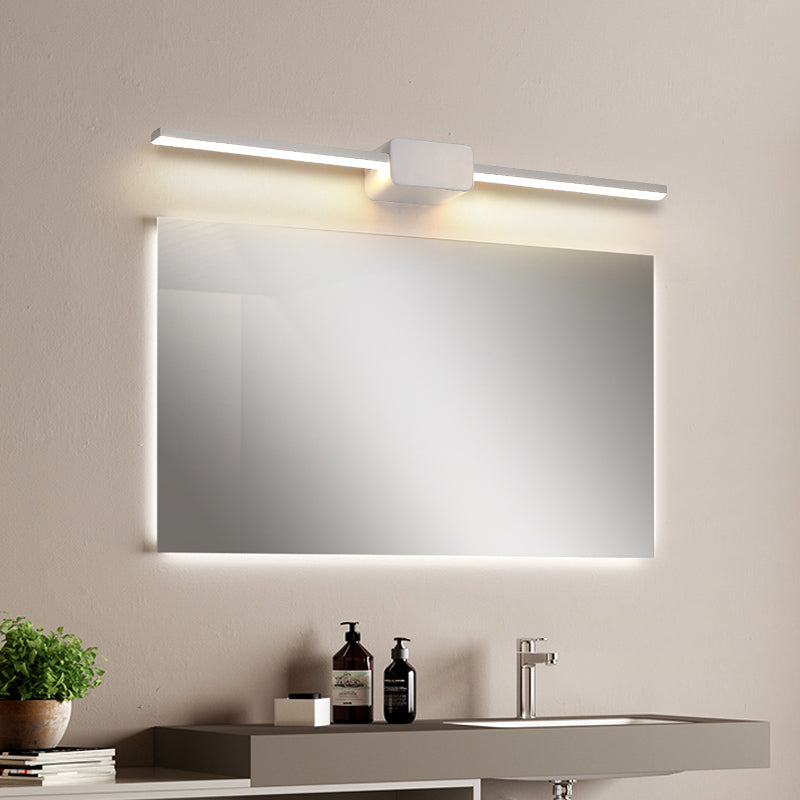 Sleek Led Sconce For Minimalist Bathroom Vanity Lighting White / 16 Warm