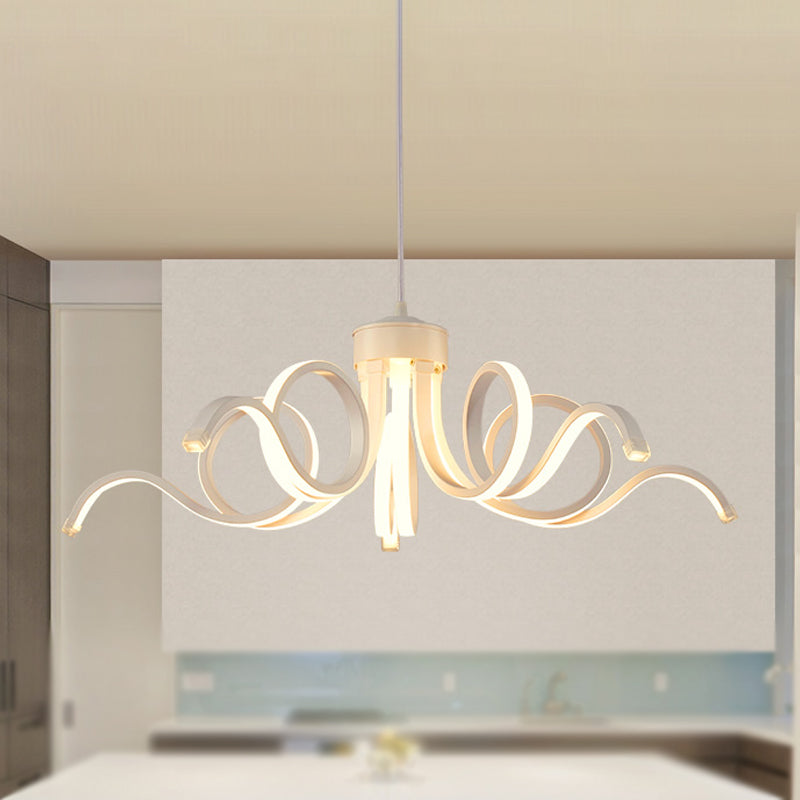 Octopus Chandelier - Simplicity Acrylic Led Pendant Light For Kitchen Warm/White Lighting