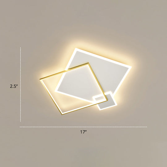 Bedroom Brilliance in a Stack: Minimalistic LED Metal Flush Mount Ceiling Ligh