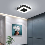 Nordic Style Led Flush Mount Ceiling Light With Acrylic Diffuser For Small Corridors