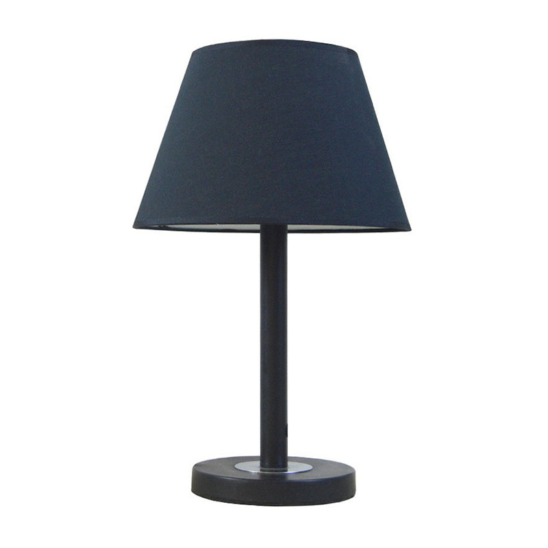 Modern Dark Blue Tapered Night Light Lamp For Bedroom Reading